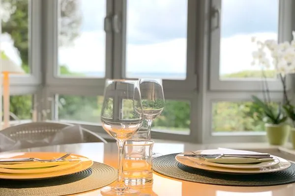 Wohnzimmer  Ferienwohnung Strandhüpfer - direkt am Meer