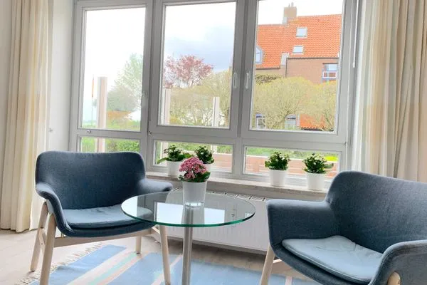 Wohnzimmer  Ferienwohnung Strandhüpfer - direkt am Meer