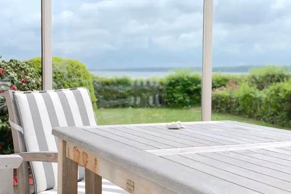 Terrasse  Ferienwohnung Strandhüpfer - direkt am Meer