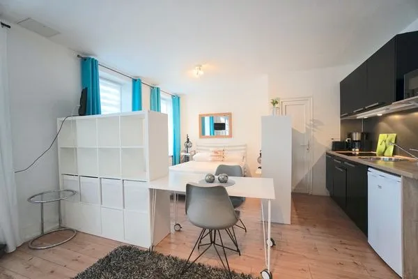Wohnzimmer  Ferienwohnung Kajüte am Borbyerufer von Eckernförde