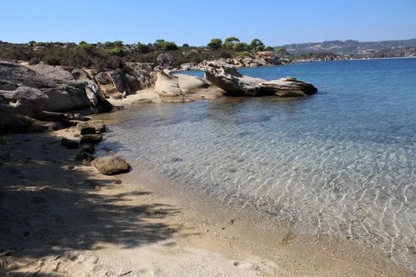 beach in 250m  Aspro Spiti 1