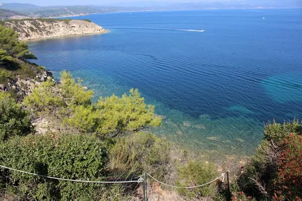 Strand direkt am Haus  Aspro Spiti 2
