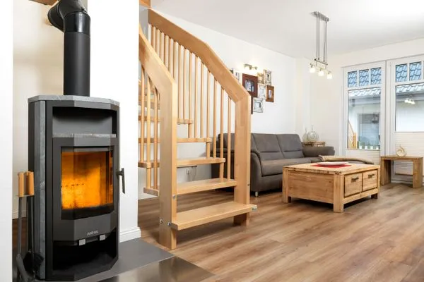 Living room Doppelhäuser zum Reetmoor Haus Friederike