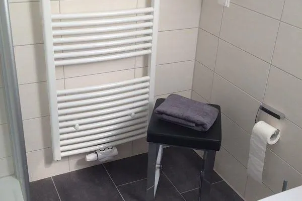 Badezimmer Ferienhaus Greune-Stee-Weg 39 Ferienwohnung Südstrandoase