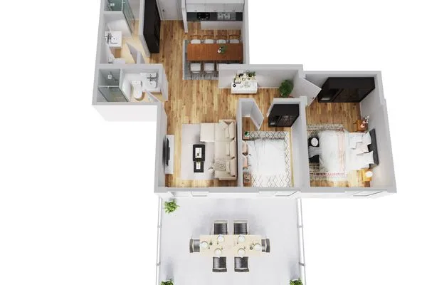Grundriss Smart Resorts Haus Diamant Ferienwohnung 701