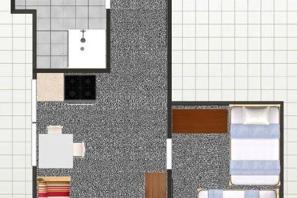 Grundriss der Ferienwohnung Eerdglüper in Süddorf auf Amrum Hüs Sanskiin Ferienwohnung *Eerdglüper*