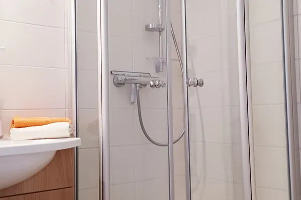 Badezimmer Haus Nordenlicht Ferienwohnung Wattkieker