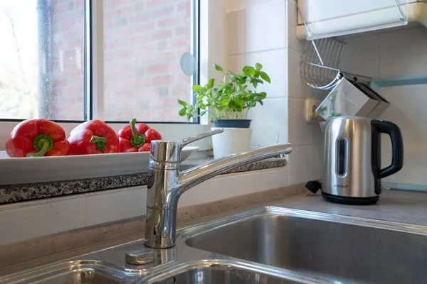 Küche / Küchenzeile  (OST29a) Ferienwohnung "Strandliebe"