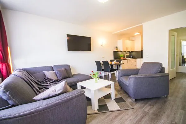 Apartmenthaus Frauenpreiss FeWo 111 Sahlenburg - Wohnzimmer