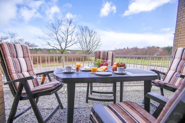 Apartmenthaus Frauenpreiss FeWo 111 Sahlenburg - Balkon