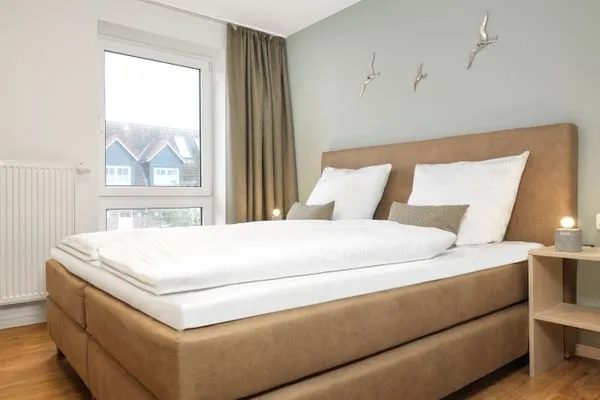 Schlafzimmer 1 Haus Südwester Ringelrobbe