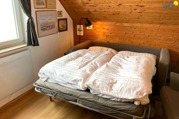 Schlafmöglichkeiten im Wohnzimmer Villa Alexandra Ferienwohnung 31