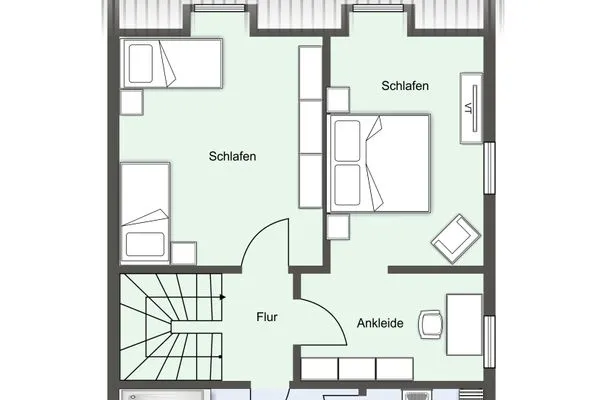 Reetdachhaus Dreilanden Reetdachhaus Charlotte SPO Ording - Grundriss
