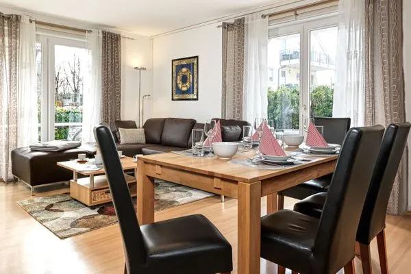 Living room Ostsee Residenz Meeresblick Strandläufer