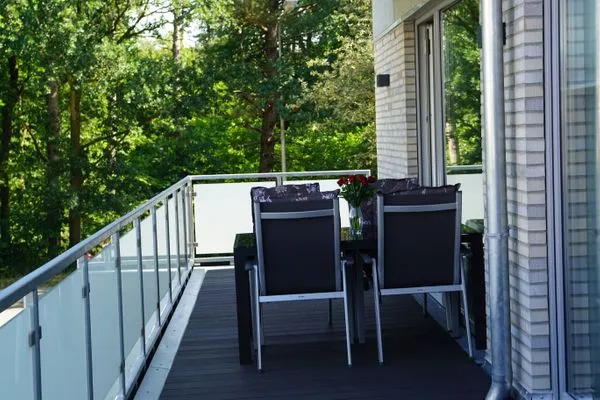 Haus Hohe Geest FeWo 6 Sahlenburg - Balkon