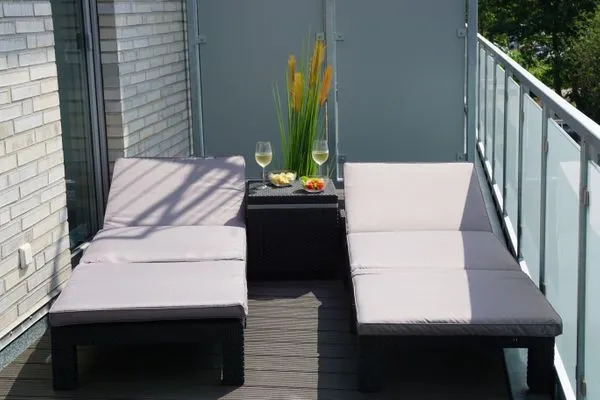 Haus Hohe Geest FeWo 6 Sahlenburg - Balkon