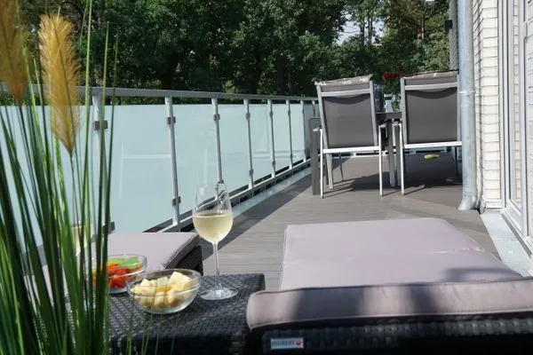 Haus Hohe Geest FeWo 6 Sahlenburg - Balkon