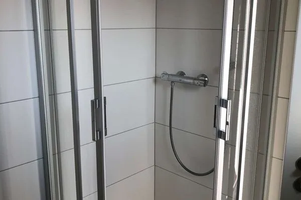 Badezimmer Haus Seemöwe Ferienwohnung Nordstrand