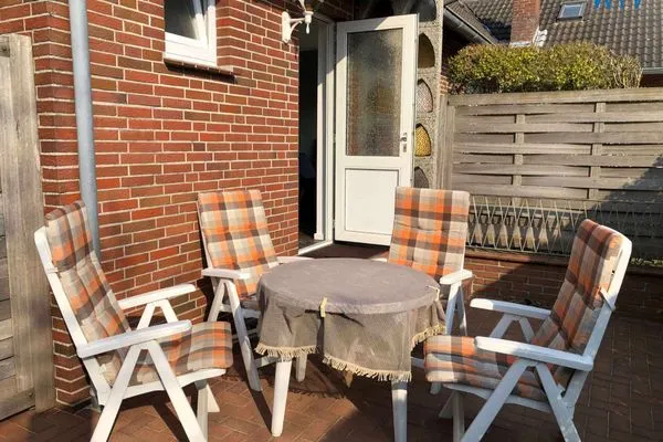 Terrasse Haus Seemöwe Ferienwohnung Südstrand