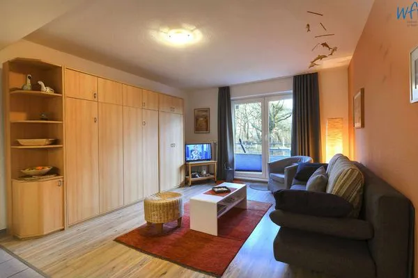 Wohnzimmer Haus Bahnhofstraße 11a Ferienwohnung "Kleine Inselliebe"