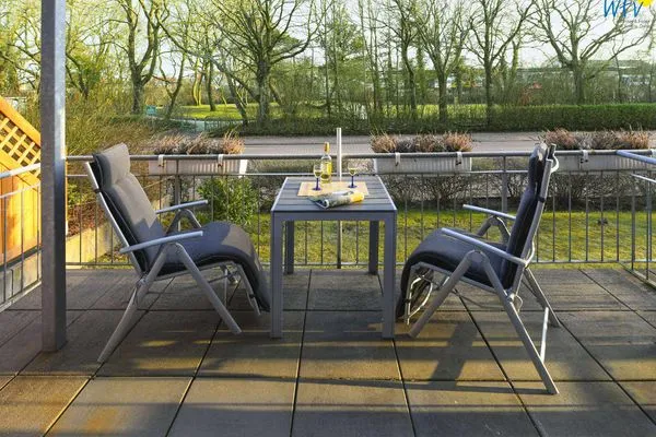 Balkon Haus Bahnhofstraße 11a Ferienwohnung "Kleine Inselliebe"