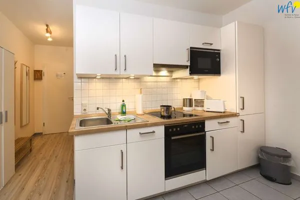 Küche / Küchenzeile Haus Bahnhofstraße 11a Ferienwohnung "Kleine Inselliebe"