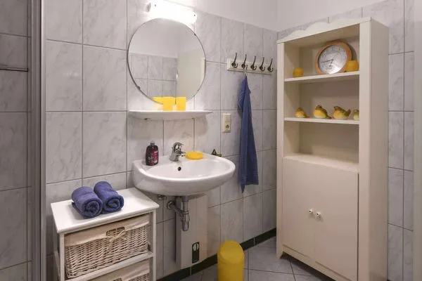 Badezimmer Haus Bahnhofstraße 11a Ferienwohnung "Kleine Inselliebe"
