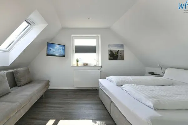 Schlafzimmer Sonnenhaus Ferienwohnung 1 und 2