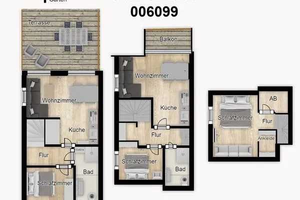 Grundriss Sonnenhaus Ferienwohnung 1 und 2