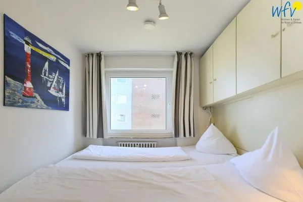 Schlafzimmer Dünenschlösschen Ferienwohnung 10