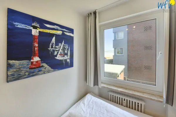 Schlafzimmer Dünenschlösschen Ferienwohnung 10