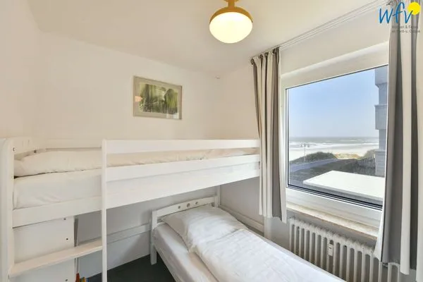 Schlafzimmer Dünenschlösschen Ferienwohnung 10