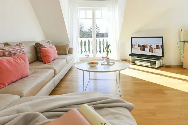 Wohnzimmer Villa Nautilus Ferienwohnung Marilena