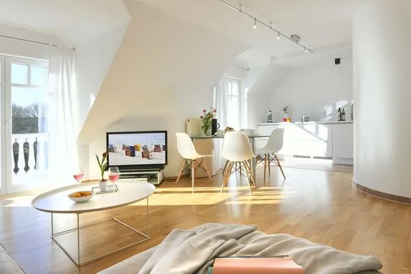 Wohnzimmer Villa Nautilus Ferienwohnung Marilena