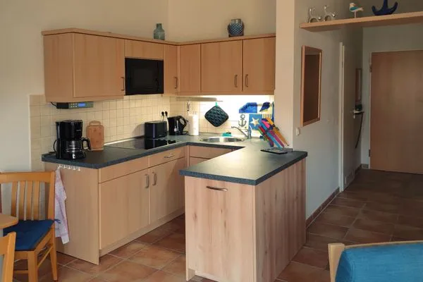 offene Küche Residenz am Strand Wohnung 2-46