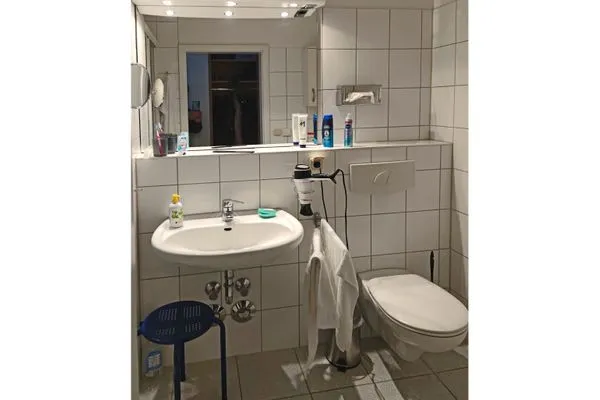Badezimmer mit Dusche Residenz am Strand Wohnung 2-46