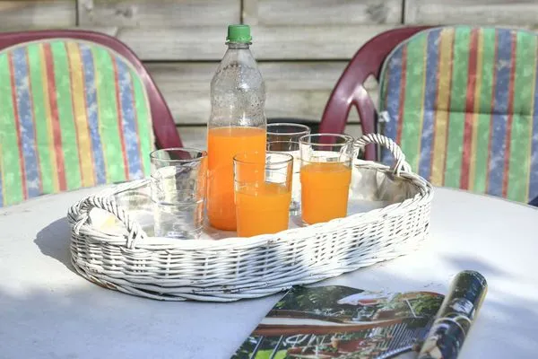 Terrasse Familienhaus im Dorfgroden 27 Ferienwohnung Kompass