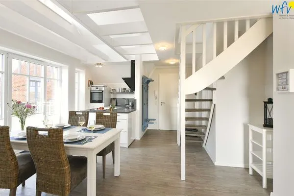 Wohnzimmer Bootshaus in den Dünen - 5 Ferienwohnung 4