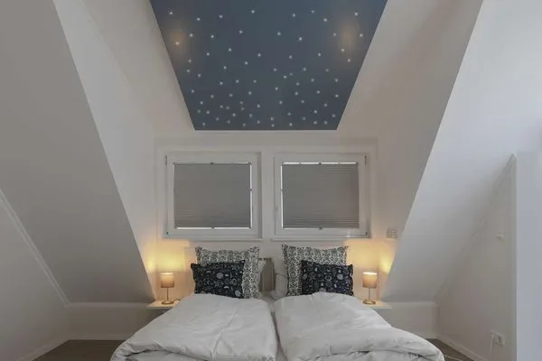 Schlafzimmer Bootshaus in den Dünen - 5 Ferienwohnung 4