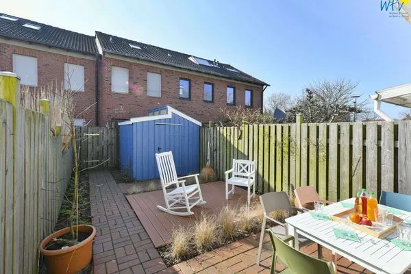 Terrasse Fischerhus Ferienhaus Fischerhus Wangerooge