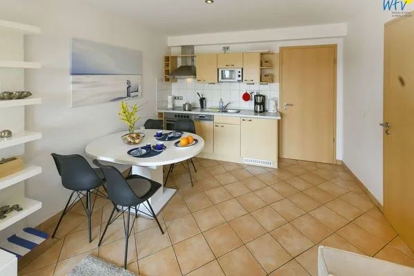 Küche / Küchenzeile Haus Ebbe und Flut Ferienwohnung Leegwater