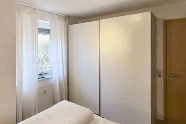 Schlafzimmer Haus Ebbe und Flut Ferienwohnung Leegwater