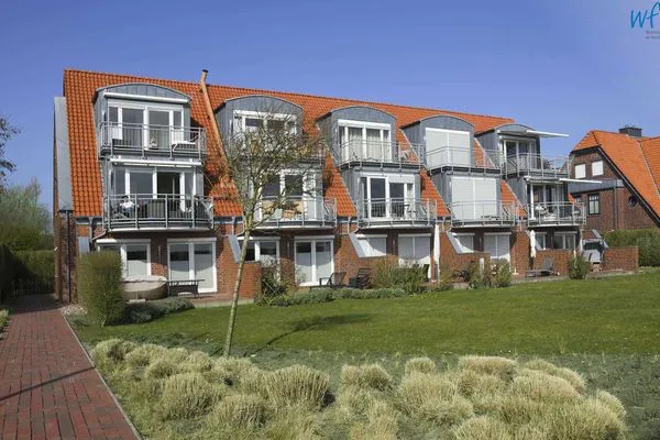 Hauptansicht Haus Ebbe und Flut Ferienwohnung Deichläufer