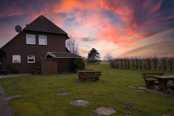  Ferienwohnung Wangerooge in Hartward Hartward - Garten