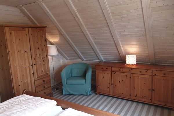  Blockhaus - de lüt holt hus  - Schlafzimmer