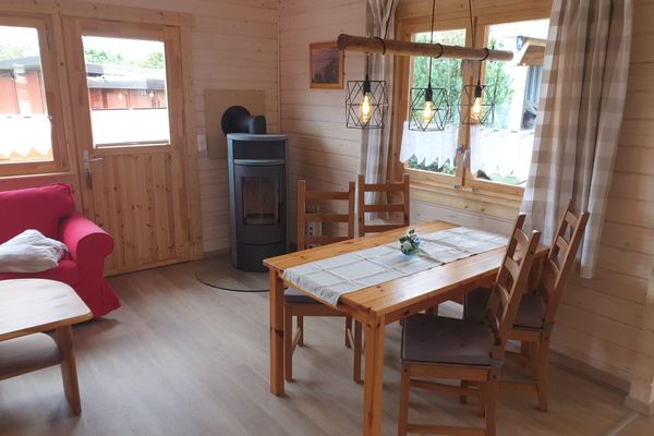  Blockhaus - de lüt holt hus  - Wohnzimmer