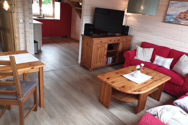  Blockhaus - de lüt holt hus  - Wohnzimmer
