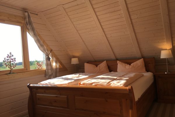  Blockhaus - de lüt holt hus  - Schlafzimmer