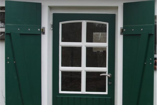  Ferienwohnung  an der Goldschmiede Wieck - Fassade / Eingang