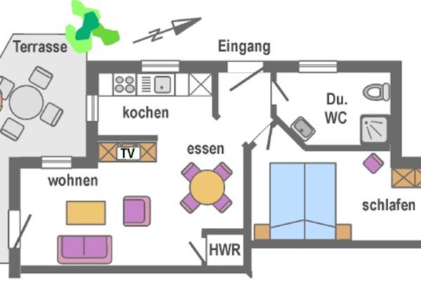 Boddenparadies - Imme Wieck - Grundriss